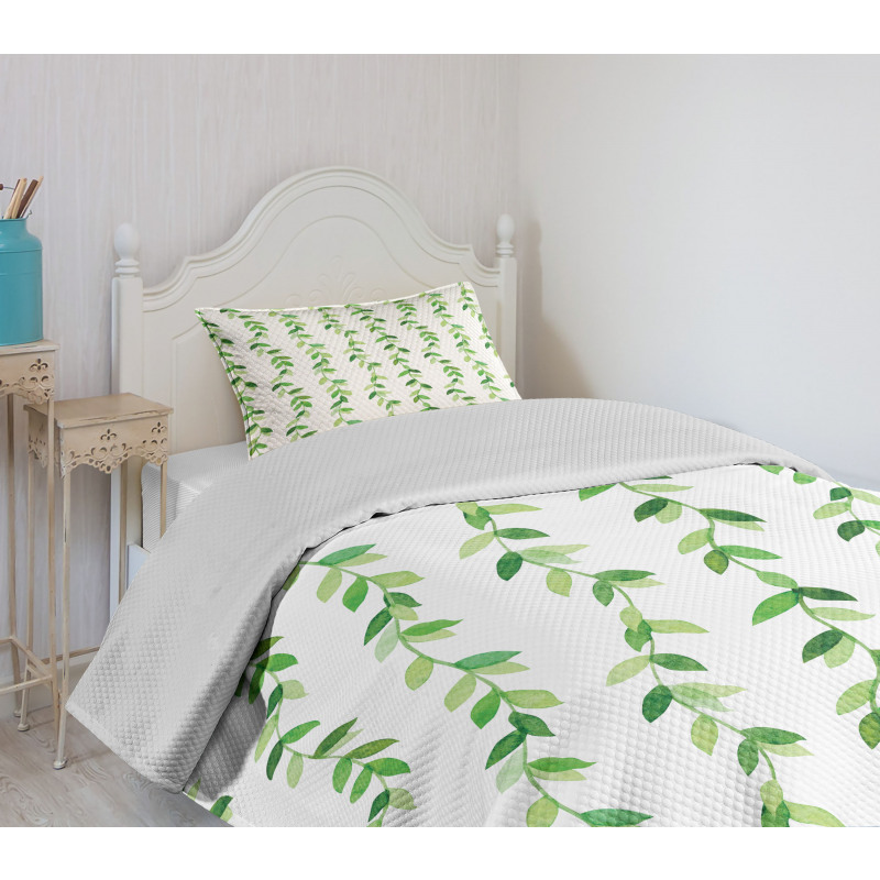 Vivid Watercolor Swirls Bedspread Set