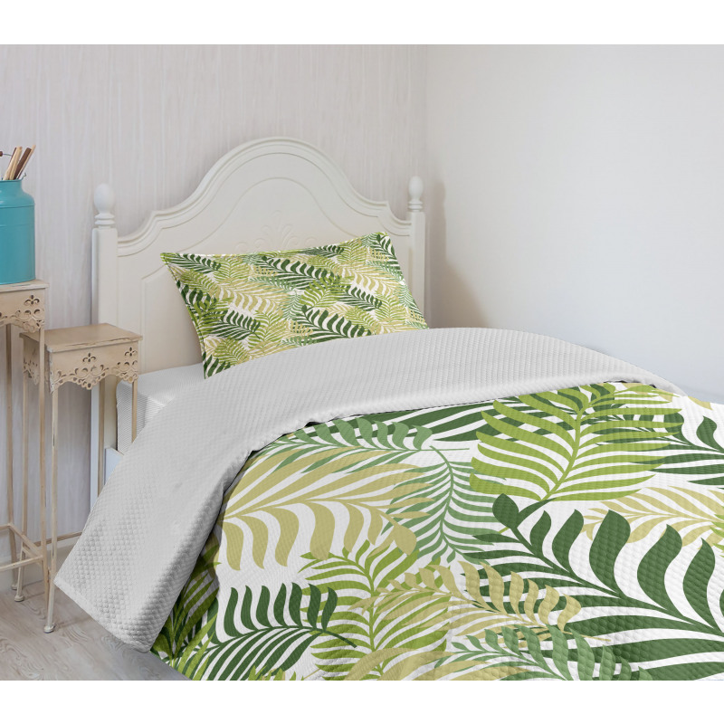 Tropic Exotic Palm Trees Bedspread Set