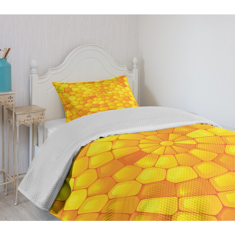 Abstract Corn Pattern Bedspread Set