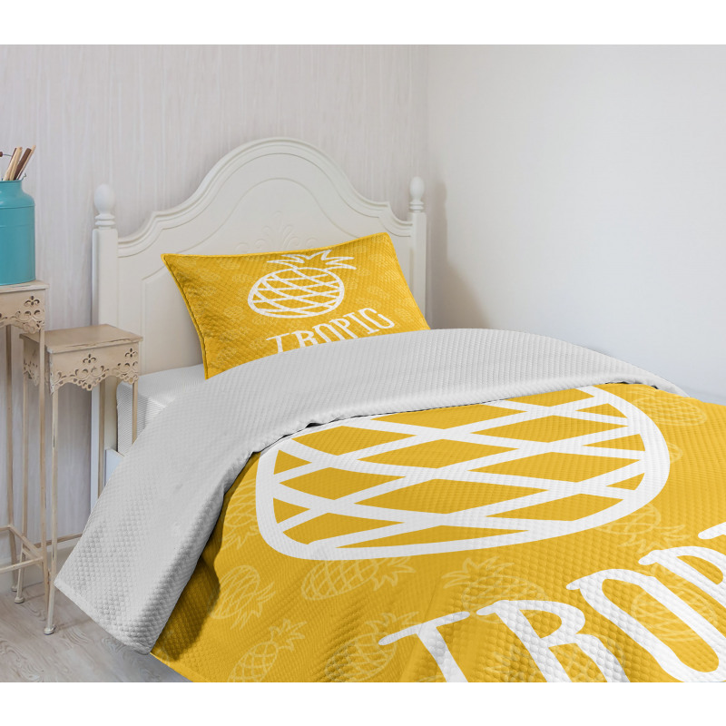 Exotic Pineapple Summer Bedspread Set