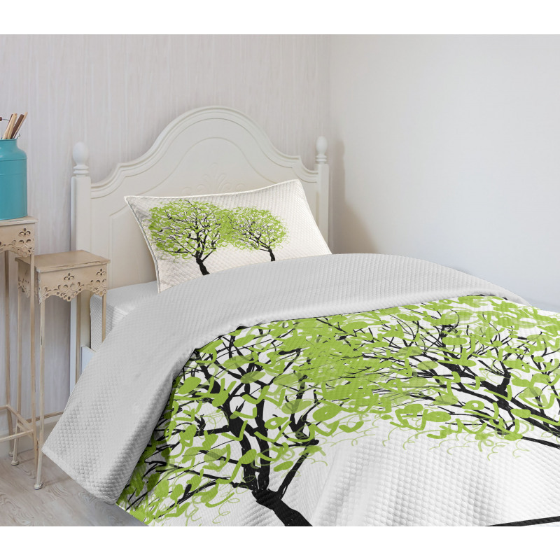 Warm Season Tree Bedspread Set