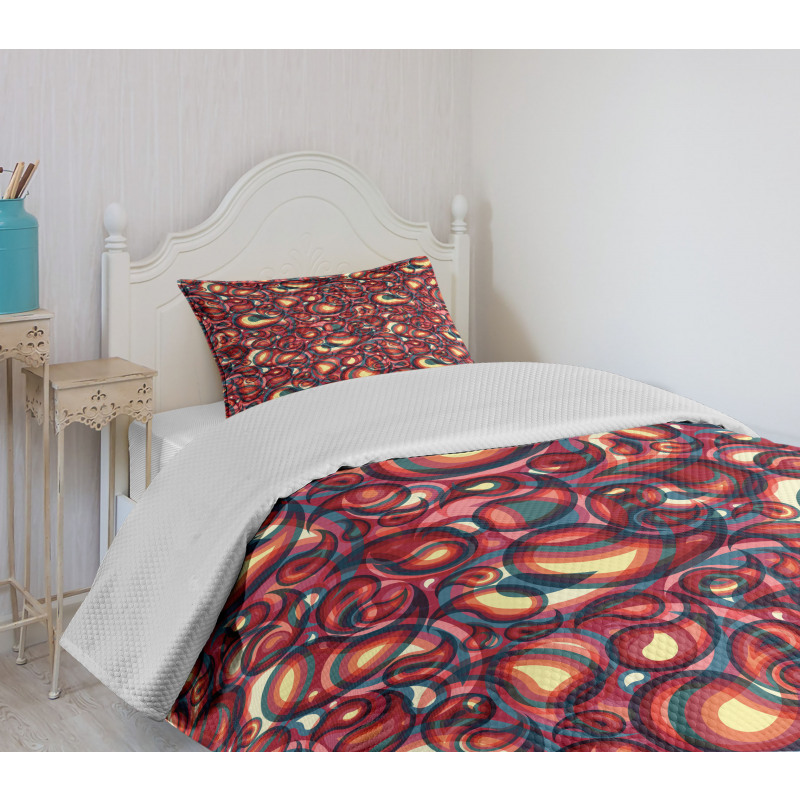 Modern Paisley Bedspread Set