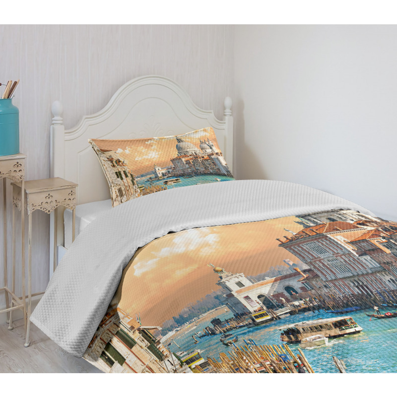 Historical Venice City Bedspread Set