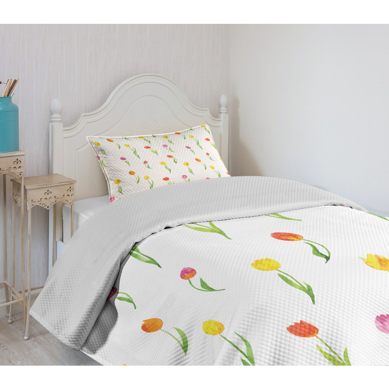 Country Tulips Bedspread Set