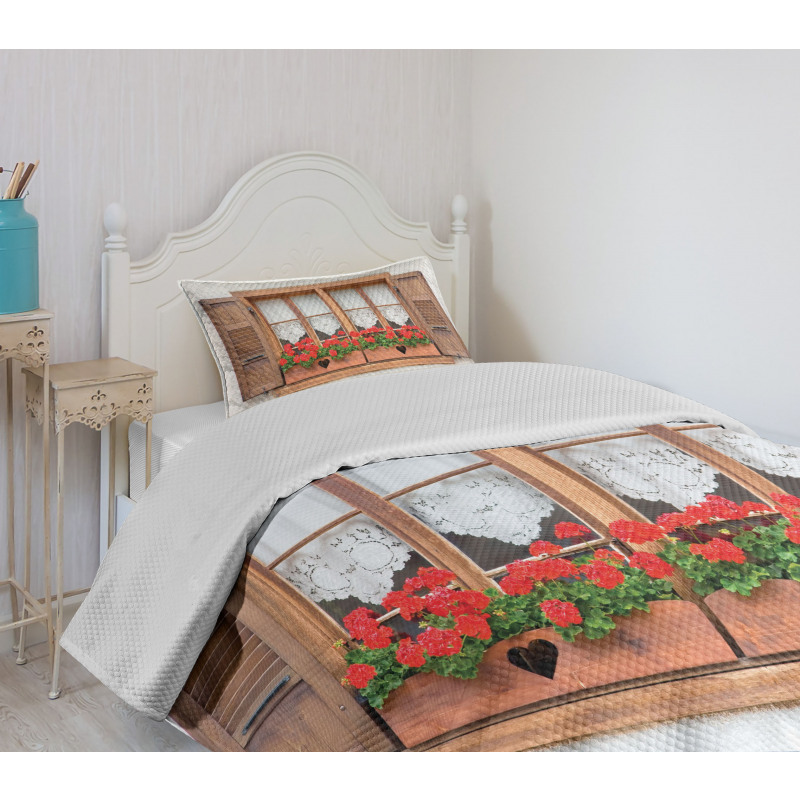 European Rustic Shutters Bedspread Set