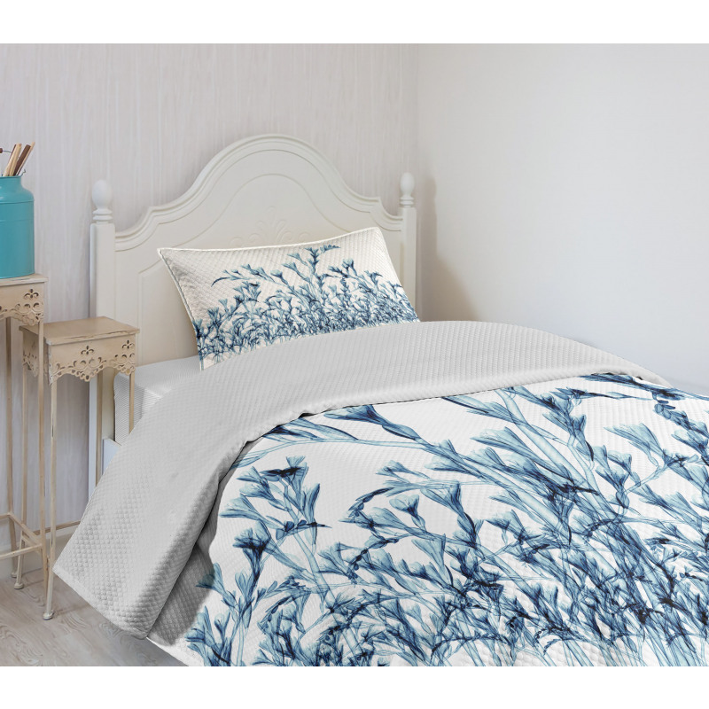 X-Ray Floral Nature Bedspread Set