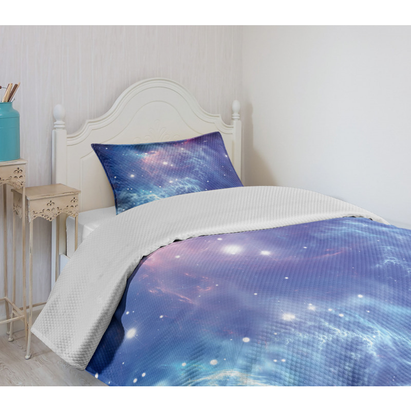 Star Clusters in Space Bedspread Set