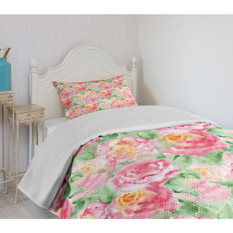 Soft Blossoming Bedspread Set