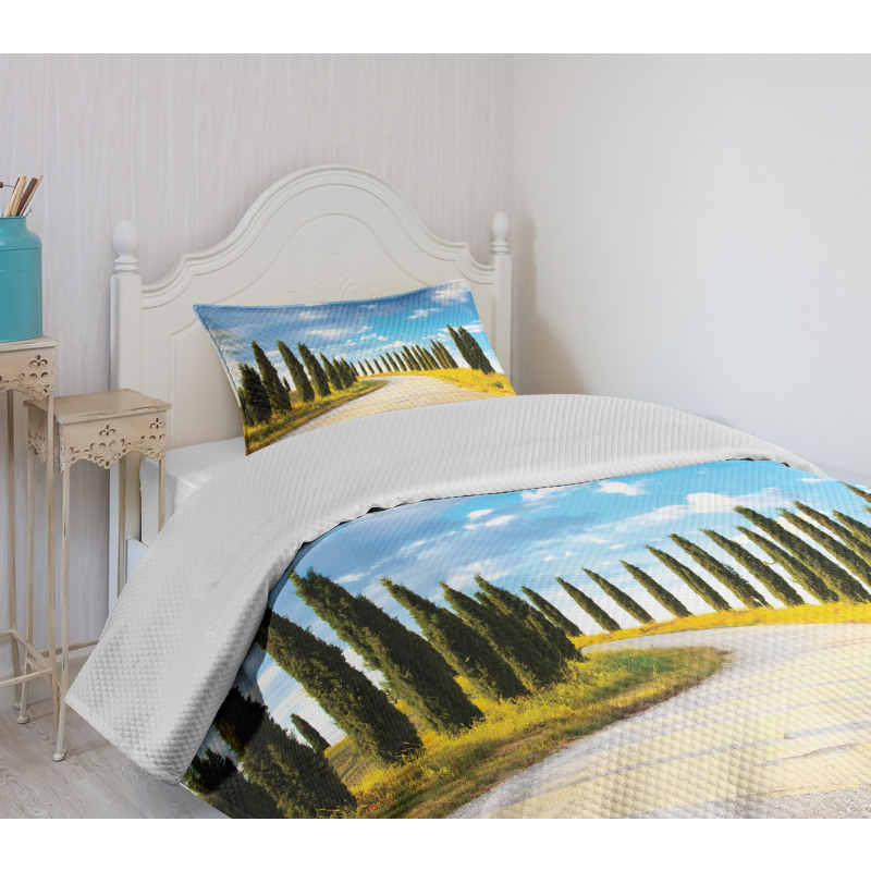 Mediterranean Trees Bedspread Set