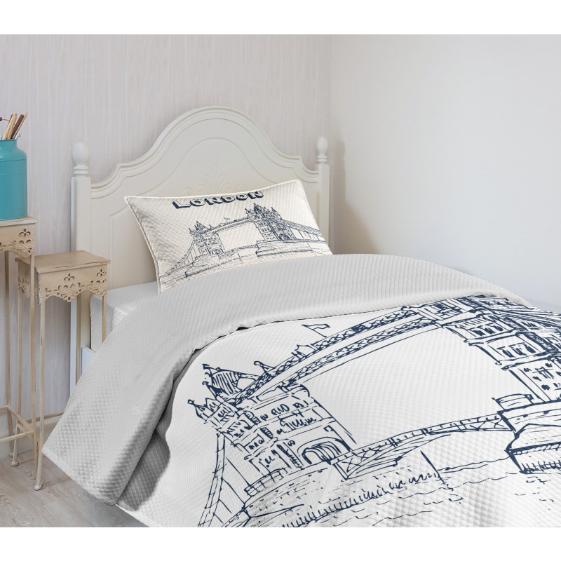 Europe Big Ben Landmark Bedspread Set