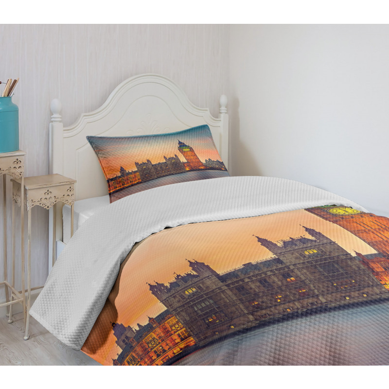 Big Ben and Parliament Bedspread Set