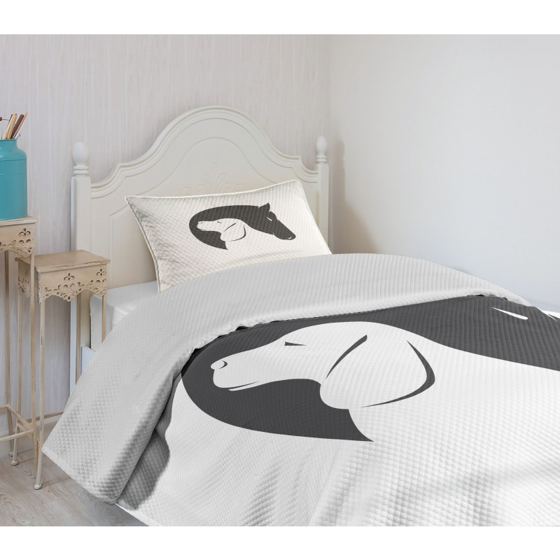 Dog Horse Friend Bedspread Set