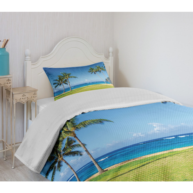 Coconut Palm Hawaii Bedspread Set