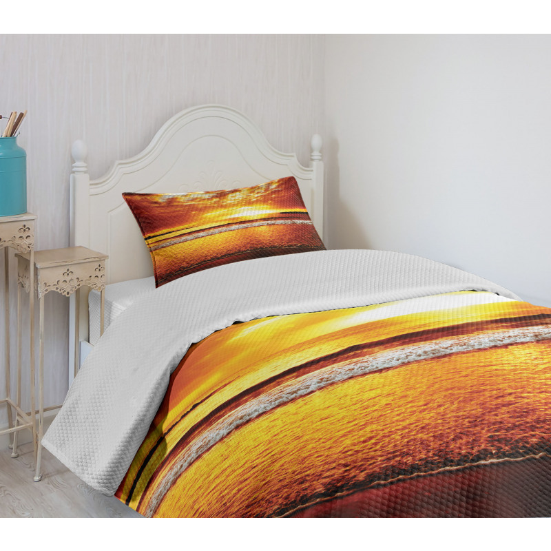 Colorful Sunset Summer Bedspread Set