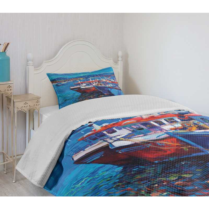 Harbour by the Sea Bedspread Set