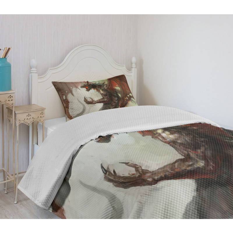 Creature Dragon Bedspread Set