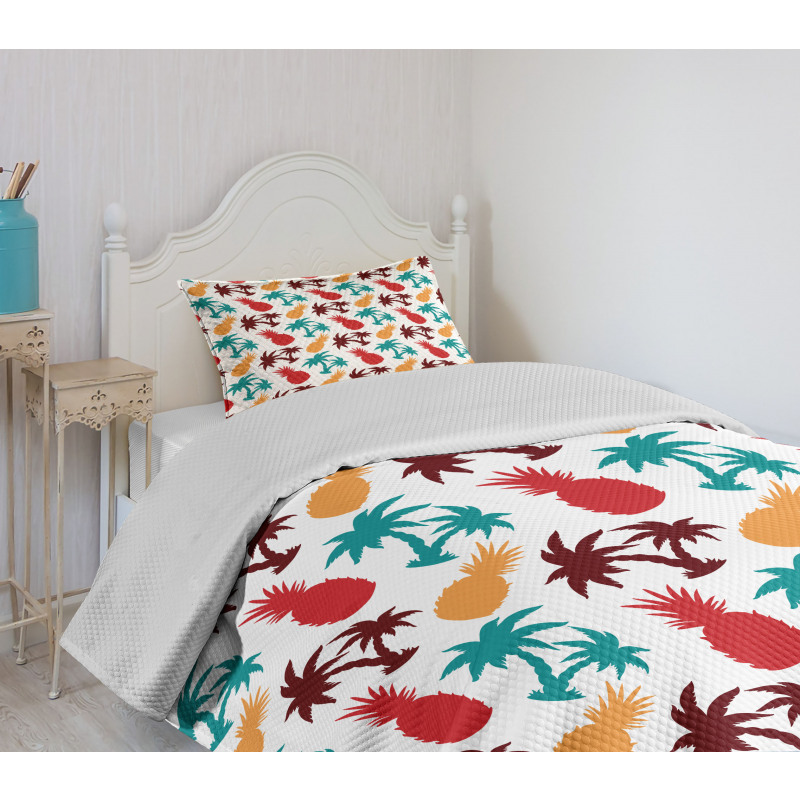 Palm Trees Island Bedspread Set