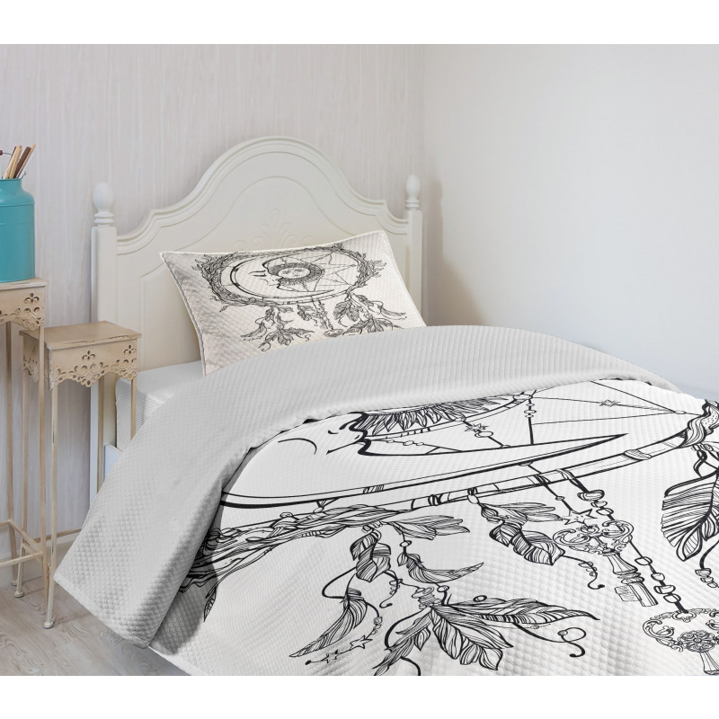 Dreamcatcher Moon Bedspread Set