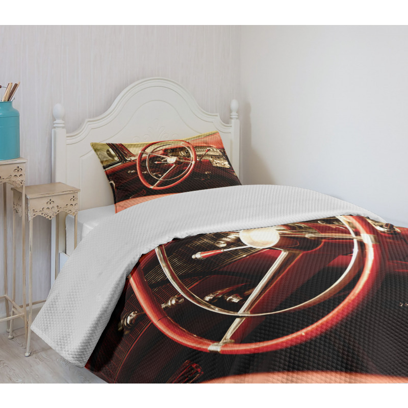 Antique Classic Car Bedspread Set