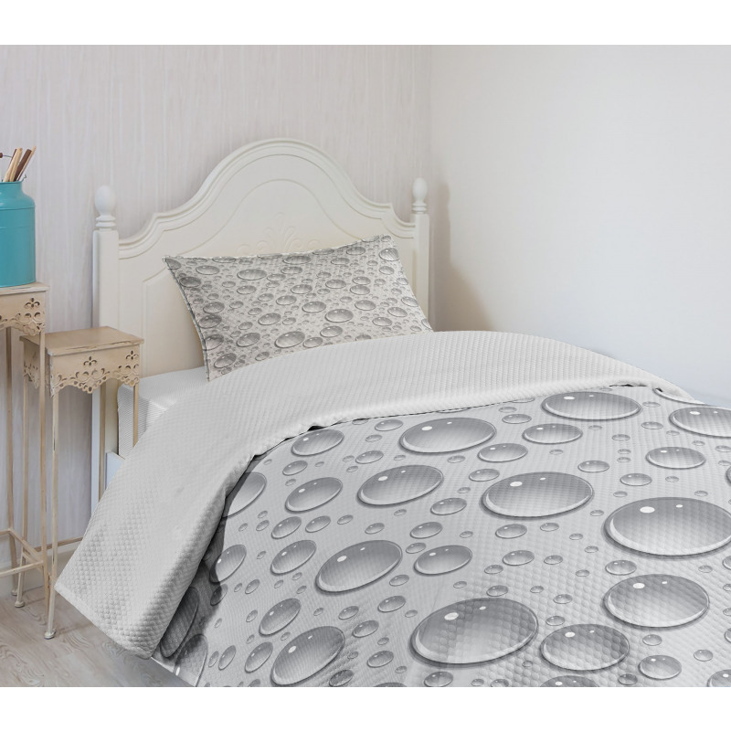 Waterdrops Monochrome Bedspread Set