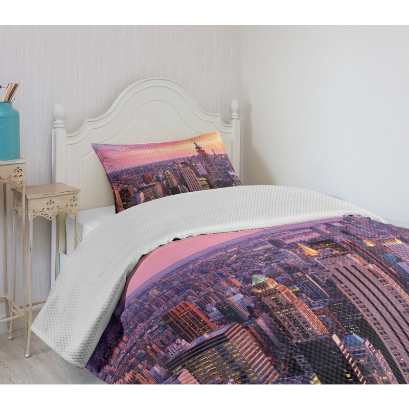 Empire State Building Bedspread Set