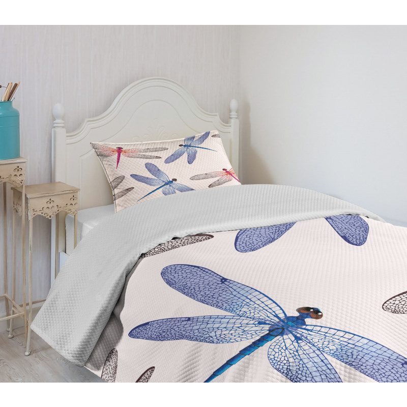 Dragonfly Wings Art Bedspread Set