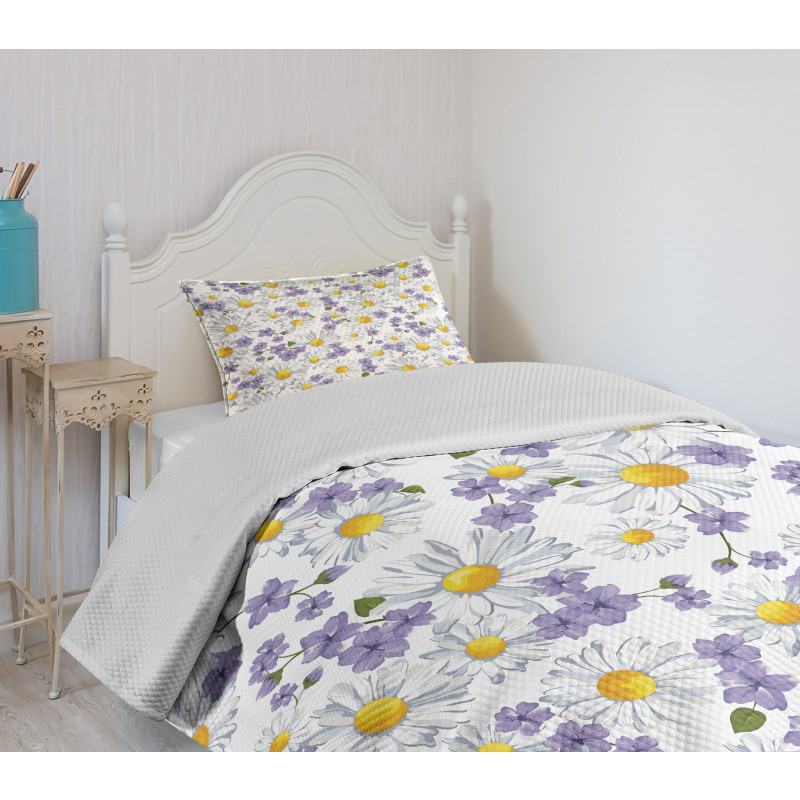 Blossoming Wild Flowers Bedspread Set