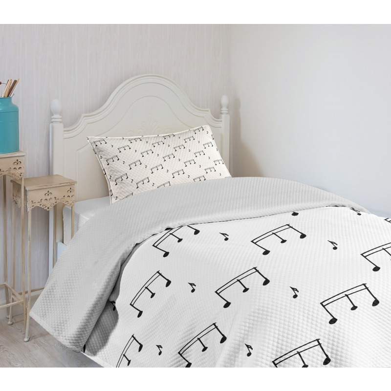 Musical Notes Bedspread Set