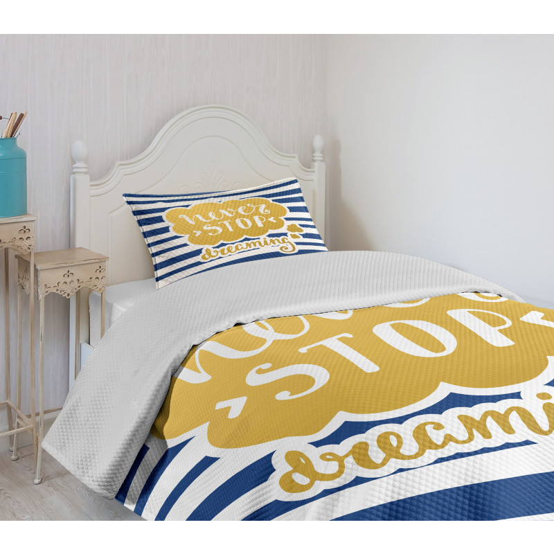 Maritime Vintage Navy Bedspread Set