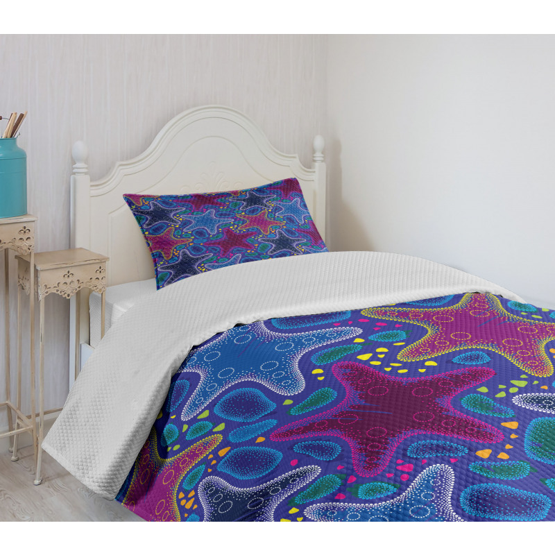 Starfish Animal Art Bedspread Set