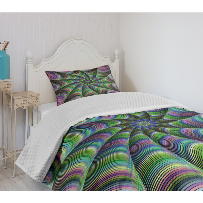 Flower Floral Forms Bedspread Set