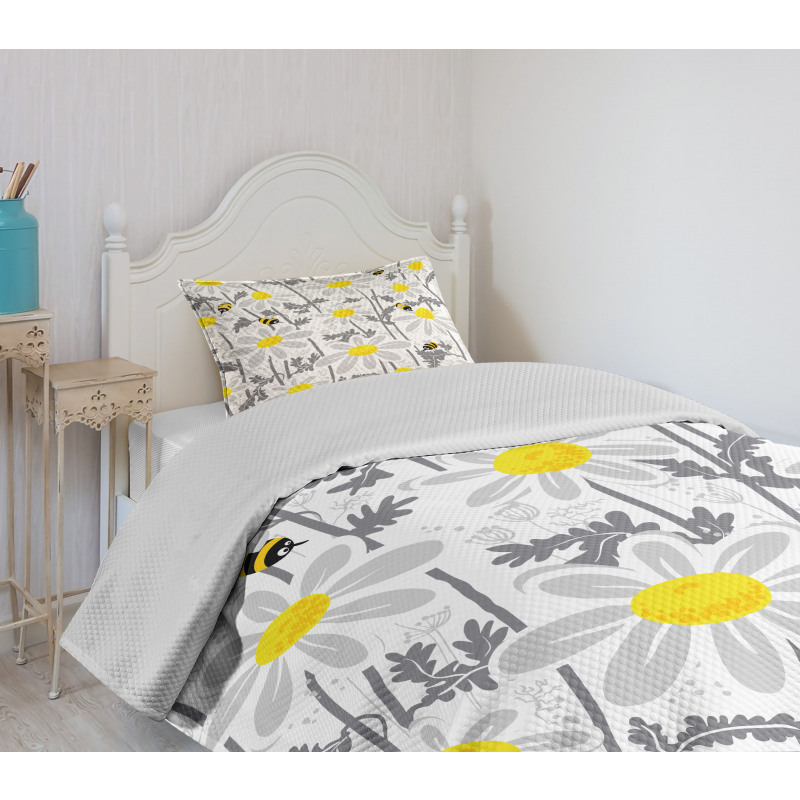 Daisy Leaf Spring Time Bedspread Set