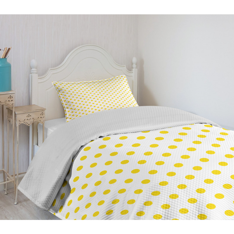 Picnic Yellow Spots Bedspread Set