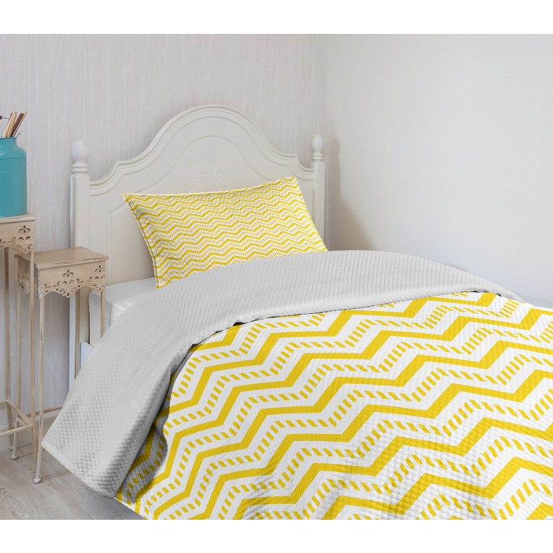 Chevron Zig Zag 90s Bedspread Set