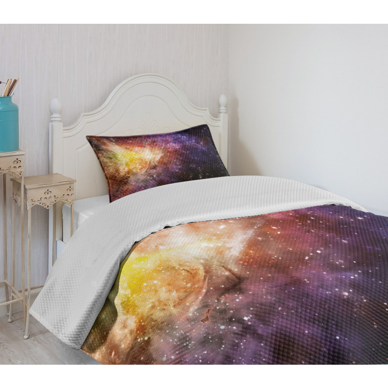 Outer Space Nebula View Bedspread Set