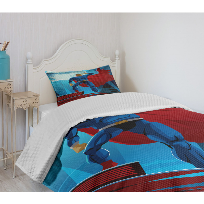 Retro Cartoon Heros Bedspread Set