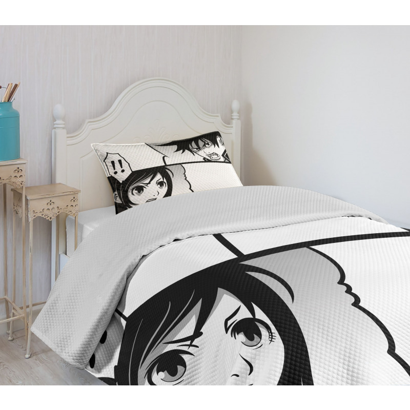 Japanese Cartoon Comic Bedspread Set