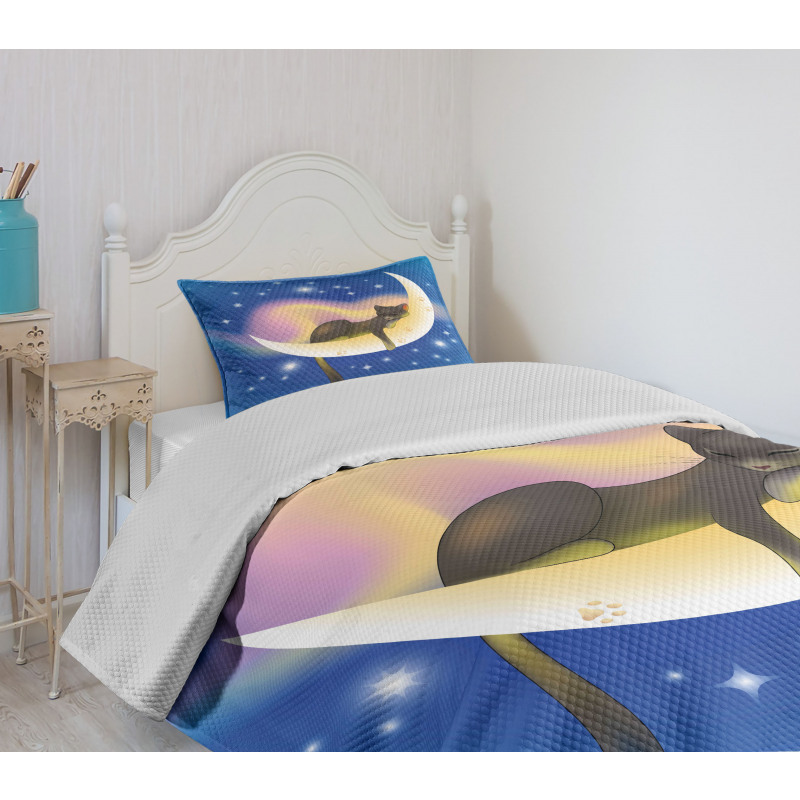 Baby Kids Cat Bedspread Set