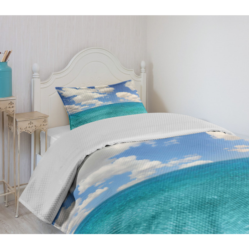 Tropical Island Beach Bedspread Set