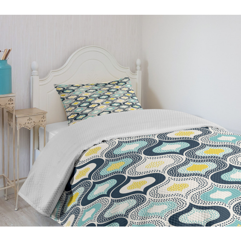 Morrocan Style Dots Art Bedspread Set