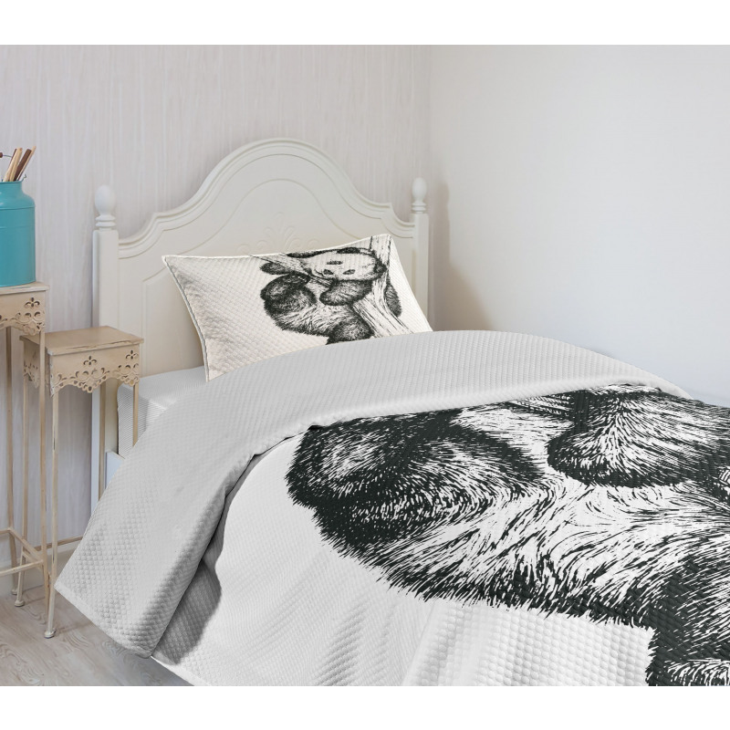Little Panda Bear Bedspread Set