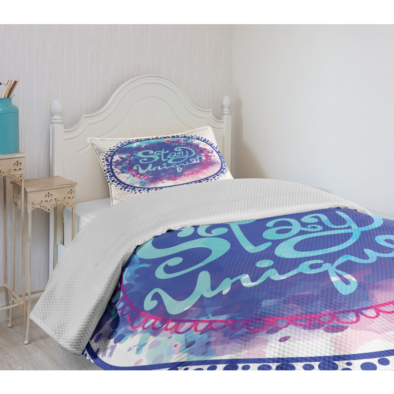 Brushstroke Bedspread Set