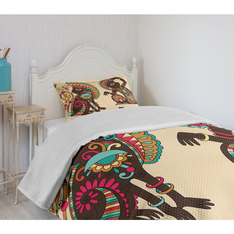 Patterns Monkey Bedspread Set