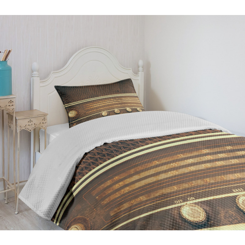 Retro 60s Music Style Bedspread Set