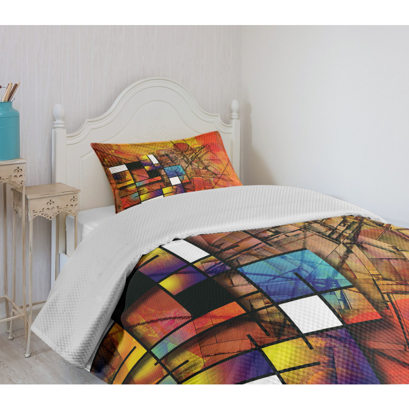 Geometric Image Bedspread Set