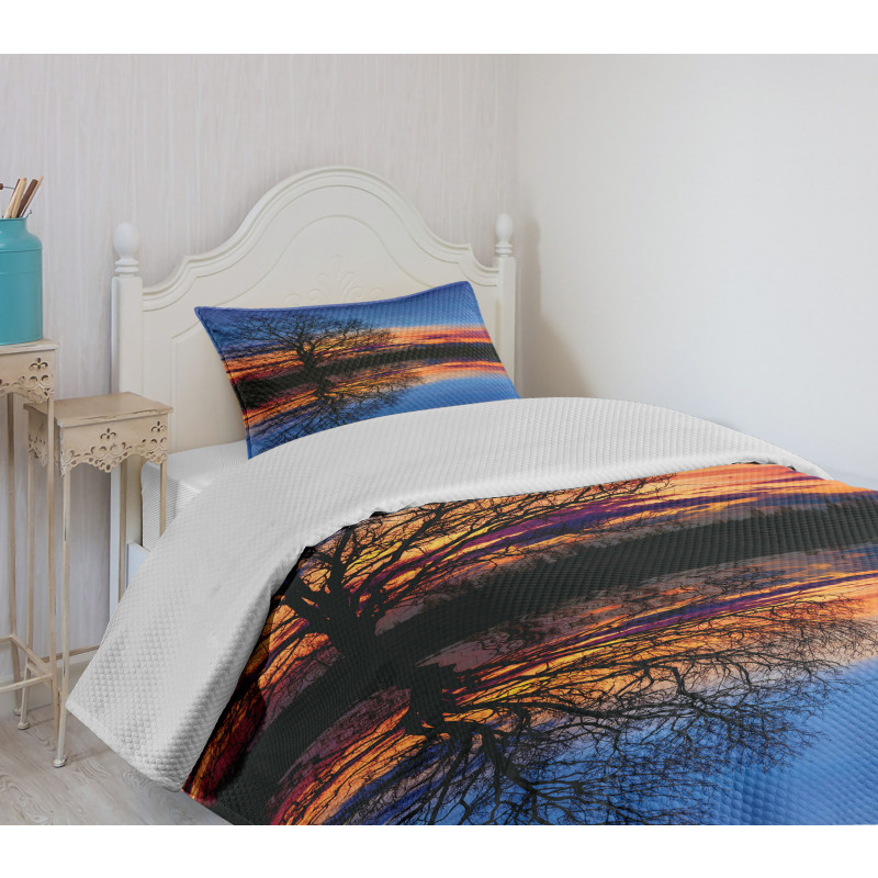 Night Scenery Bedspread Set