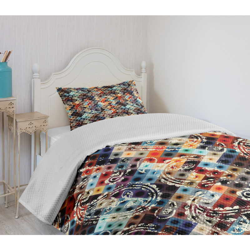 Paisley Spots Bedspread Set