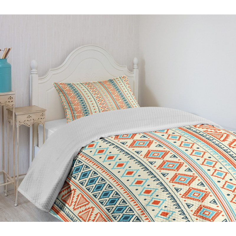 Mexican Aztec Pattern Bedspread Set