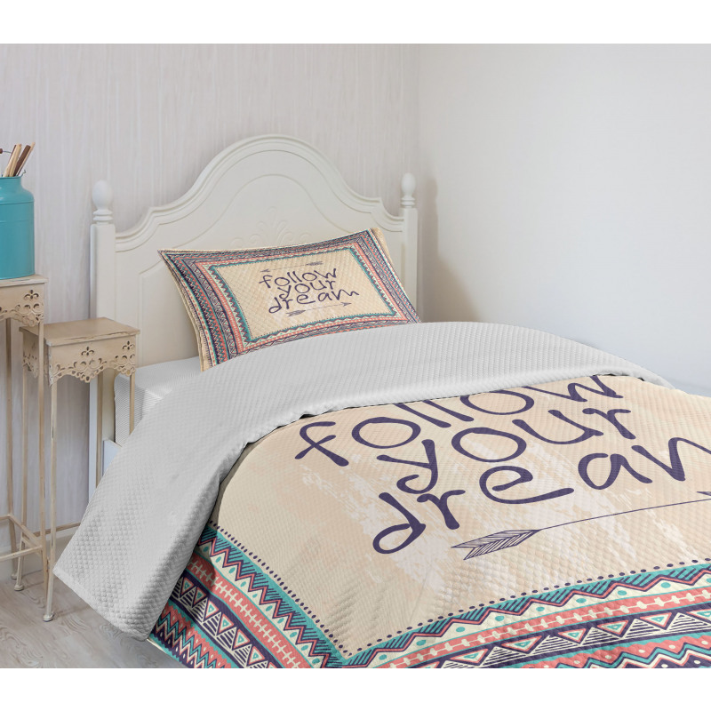 Inspirational Aztec Art Bedspread Set