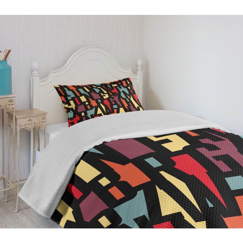 Fractal Funky Forms Bedspread Set